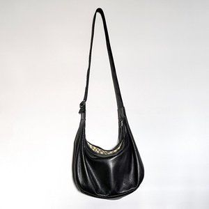 BAGGU Medium Leather Crescent Bag (Deadstock)